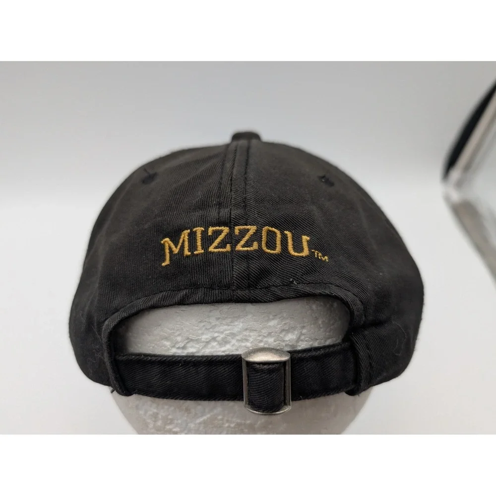 Signatures Mizzou Missouri Tigers Hat Black Adjustable Strapback Cap NCAA
